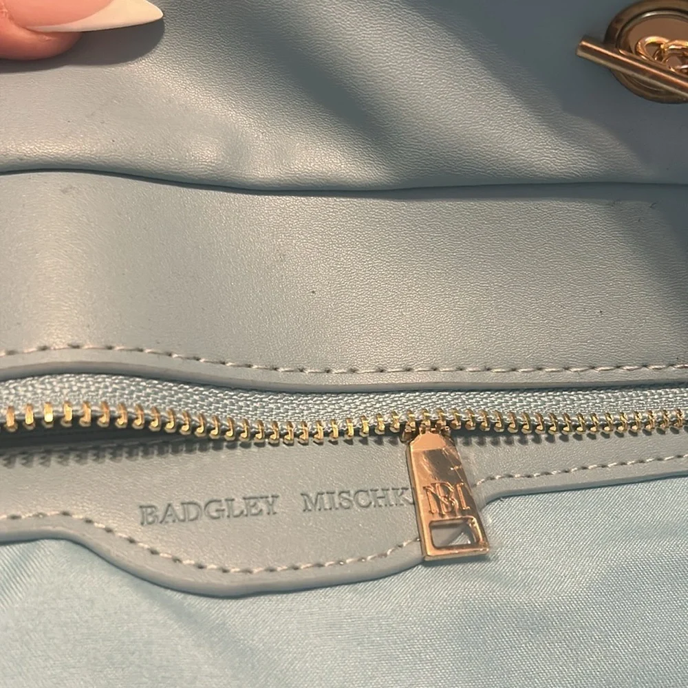 Badgley Mishka baby blue tote - Picture 2 of 6